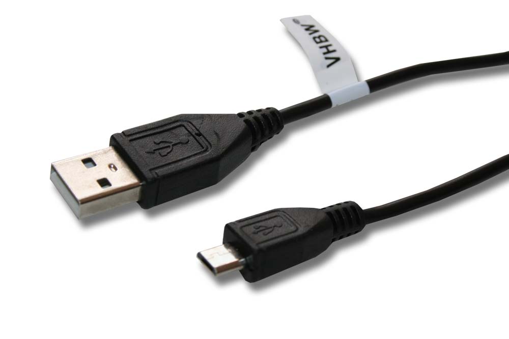 Auto-Ladegerät mit Ladekabel Mikro-USB, 12 W, 1,0 m, Schwarz
