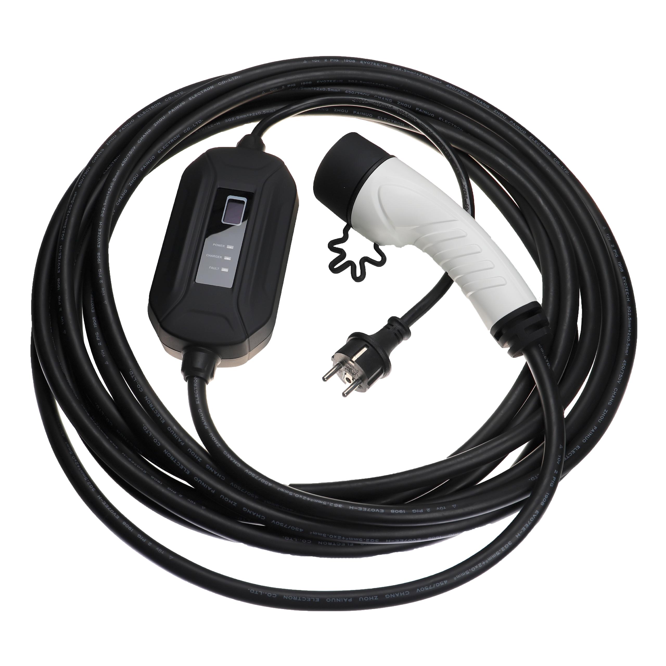 EV + Prise de Câble de Charge pour Voiture Electrique Type 2 à Type 2 IEC  62196, Prise de Remplacement de Câble Chargeur Voiture Electrique, 3-Phase