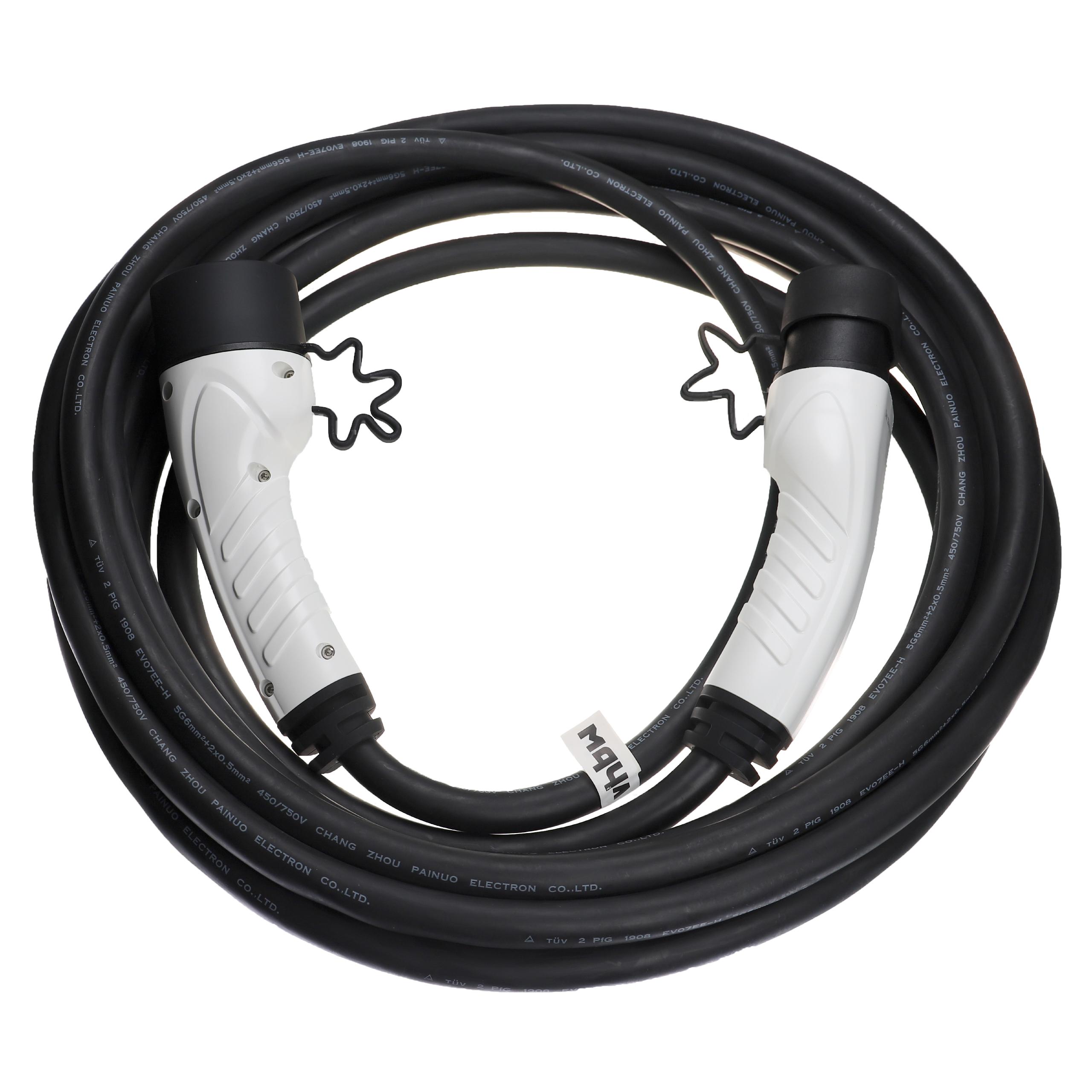 Charging cable 10m, 22kW for Mercedes-Benz C300de, CLA250e, E300e